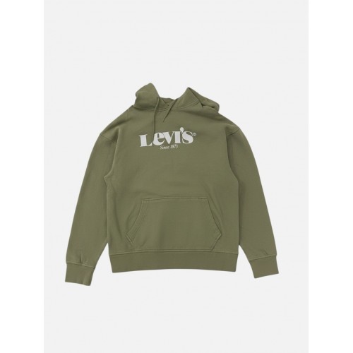 Levi’s Ανδρικό Hoodie Χακί με Logo / Pre-Owned